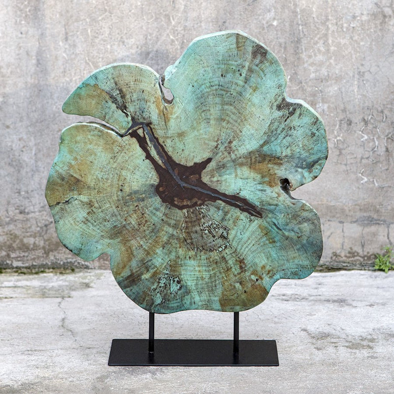 Uttermost Bahati Wood Blue Sculpture