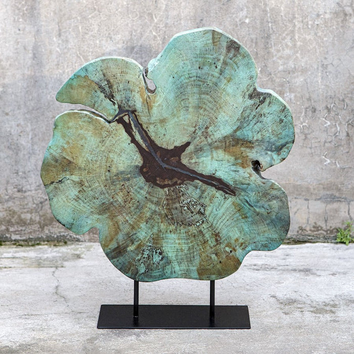 Uttermost Bahati Wood Blue Sculpture