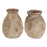 Uttermost Ancient Echos Vases Set of 2, Aged Brown