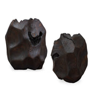 Uttermost Ember Root Teak Sculpture Set/2 | Burnt Black Wood Finish | Console & Shelf Decor | 8.25 x 8 x 10.25 in | Model 17152