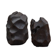 Uttermost Ember Root Teak Sculpture Set/2 | Burnt Black Wood Finish | Console & Shelf Decor | 8.25 x 8 x 10.25 in | Model 17152