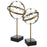 Uttermost Realm Spherical Sculptures, Set Of 2, Plated Brass - 18087