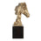 Uttermost Chiseled Horse Bust Sculpture, Gold