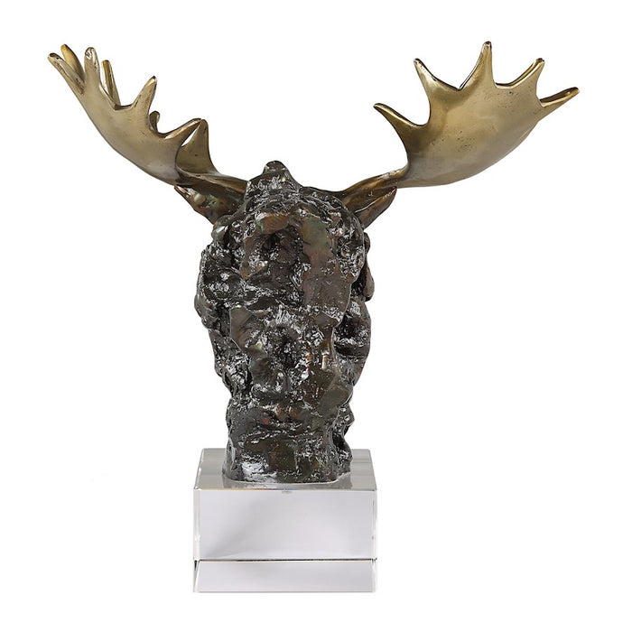 Uttermost Moose Bust Bronze Sculpture