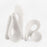 Uttermost Silent Wave White Sculptures Set of 2 - 18194