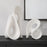 Uttermost Silent Wave White Sculptures Set of 2