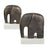Uttermost Timeless Tusk Bronze Sculptures Set of 2