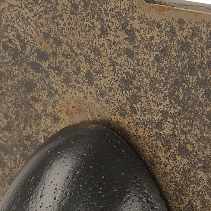 Uttermost Geometric Echoes Bronze Sculptures Set of 3