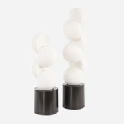 Uttermost Symmetry White Sculptures Set of 2 - 18198