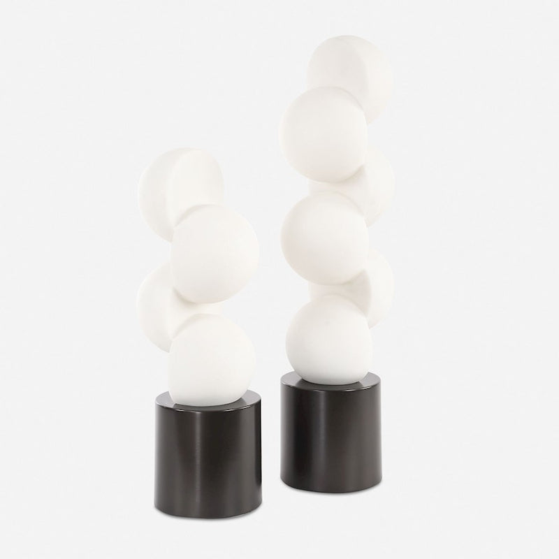 Uttermost Symmetry White Sculptures Set of 2 - 18198