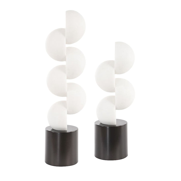 Uttermost Symmetry White Sculptures Set of 2