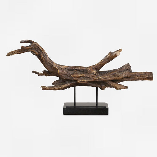 Uttermost Gilded Sculpture Branch, Dark Brown/Gold - 18221