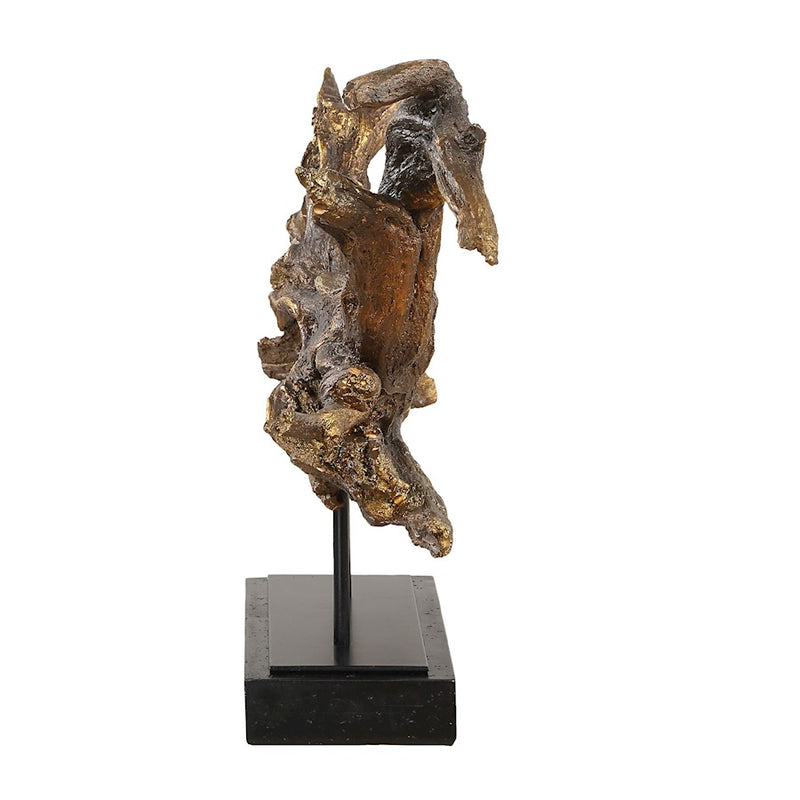 Uttermost Gilded Sculpture Branch, Dark Brown/Gold