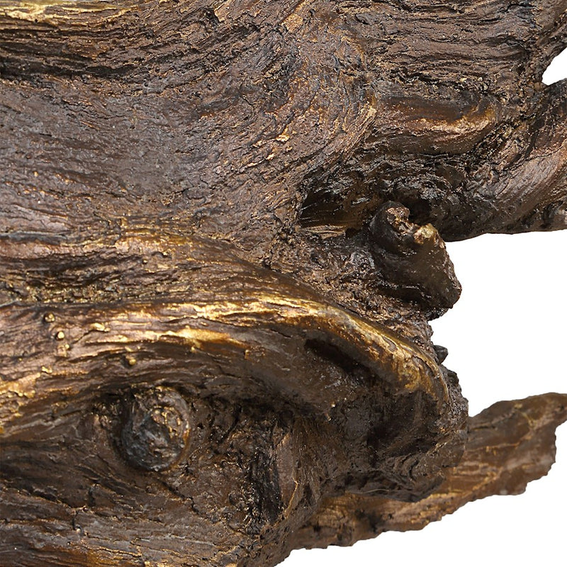 Uttermost Gilded Sculpture Branch, Dark Brown/Gold