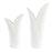 Uttermost Leafscape White Vases Set of 2