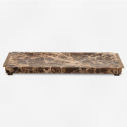 Uttermost Marble Tray Crest, Black - 18224