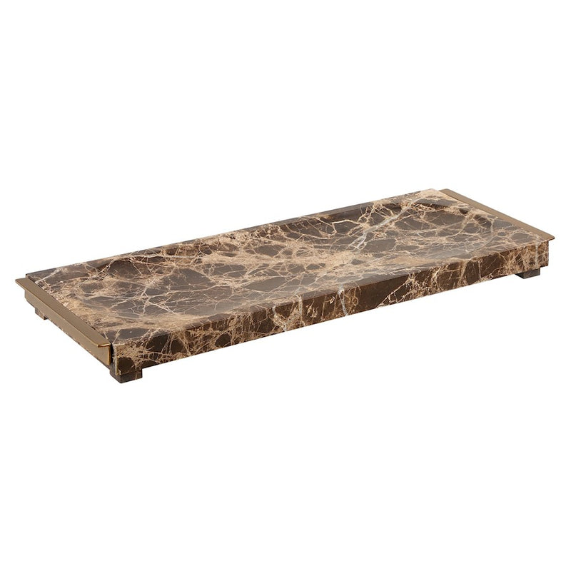 Uttermost Marble Tray Crest, Black