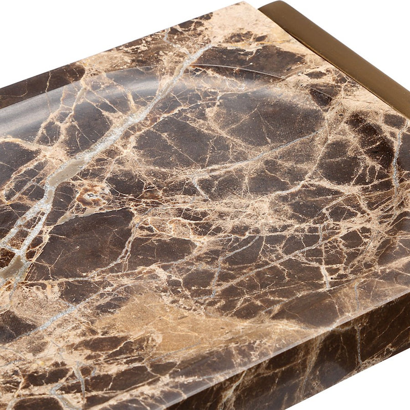 Uttermost Marble Tray Crest, Black