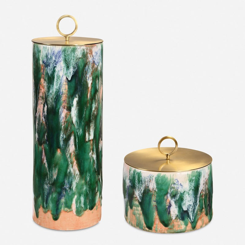 Uttermost Sylvie Ceramic Containers Set of 2 - 18228