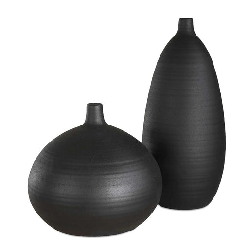 Uttermost Bower Black Vases Set of 2 - 18277