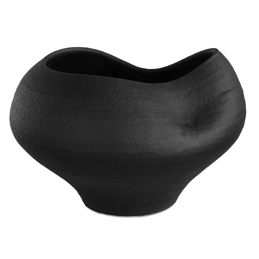 Uttermost Nocturne Textured Black Bowl - 18279