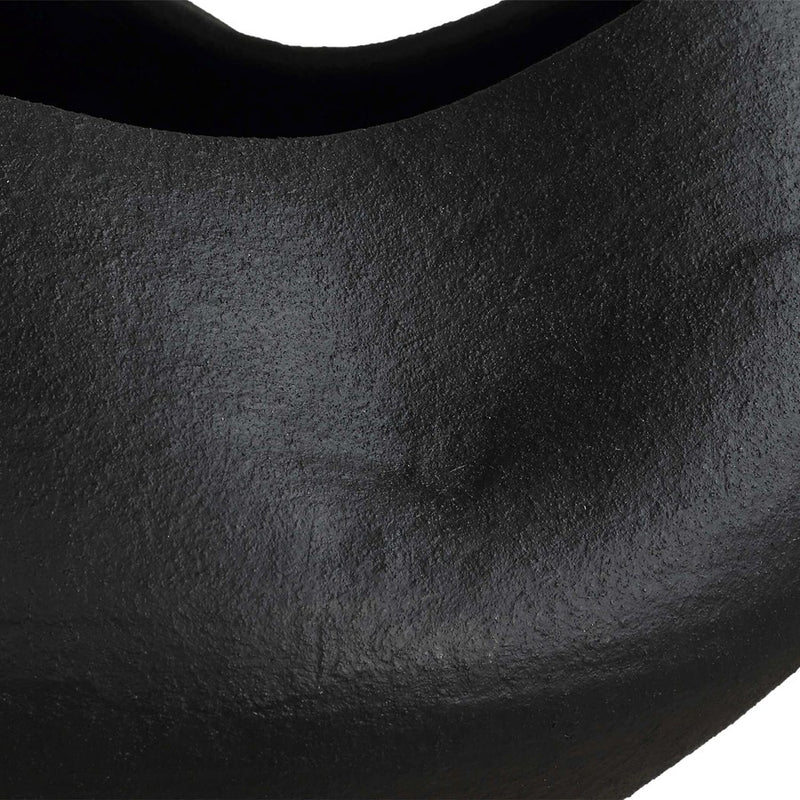Uttermost Nocturne Textured Black Bowl