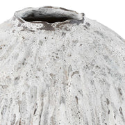 Uttermost Chocolate Cascade Indoor-Outdoor Vase | Brown and Ivory Drip Glaze | Patio & Entryway Decor | 13.75 x 13.75 x 20.5 in | Model 18399