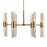 Uttermost Cret 12 Light Chandelier, Oxidized Brass - 21391