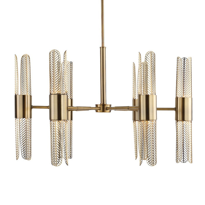 Uttermost Cret 12 Light Chandelier, Oxidized Brass - 21391