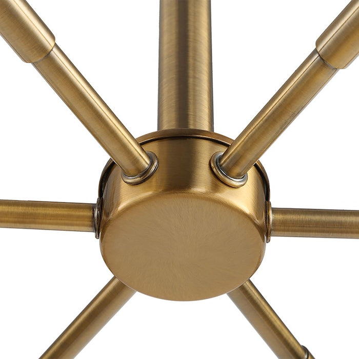 Uttermost Cret 12 Light Chandelier, Oxidized Brass