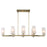Uttermost Mistie 8 Light Linear Chandelier, Antique Brass