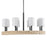 Uttermost Faiyam 8 Light Rattan Chandelier, Dark Bronze
