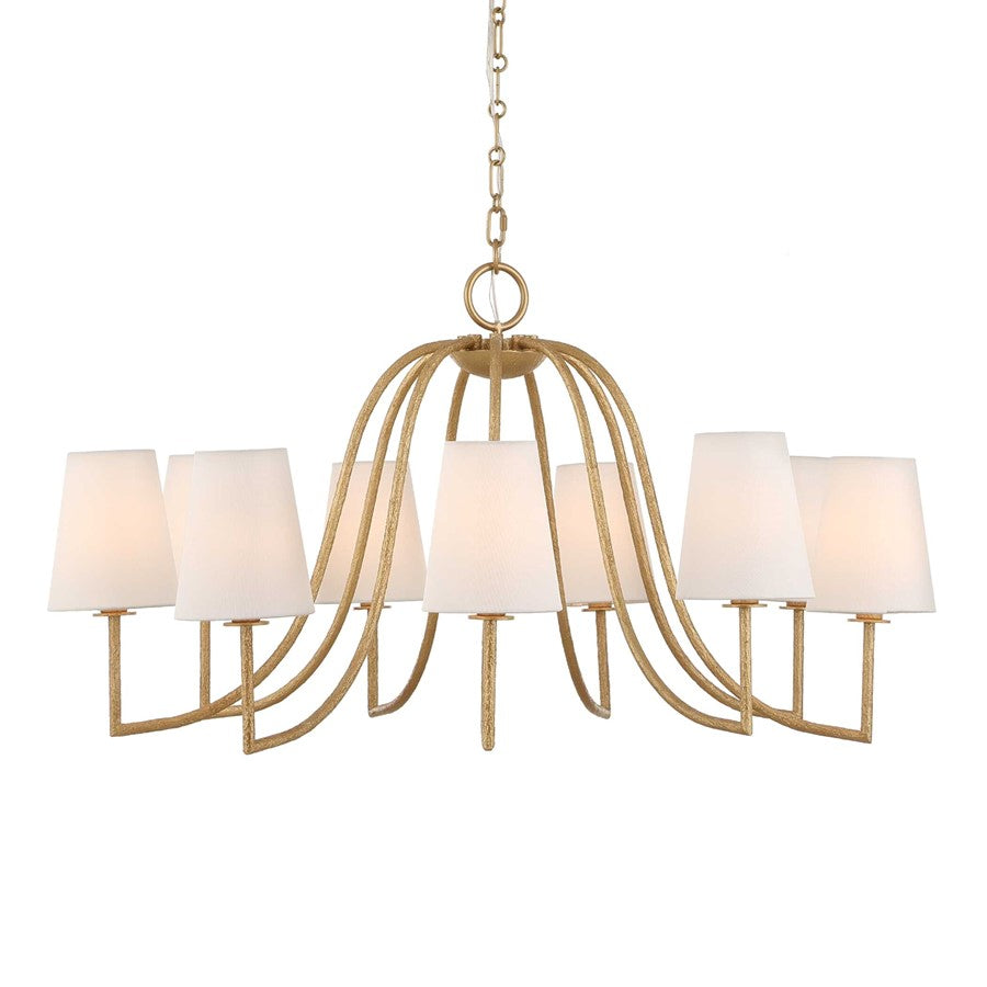 Uttermost Seville 9 Light Gold Chandelier - 21399