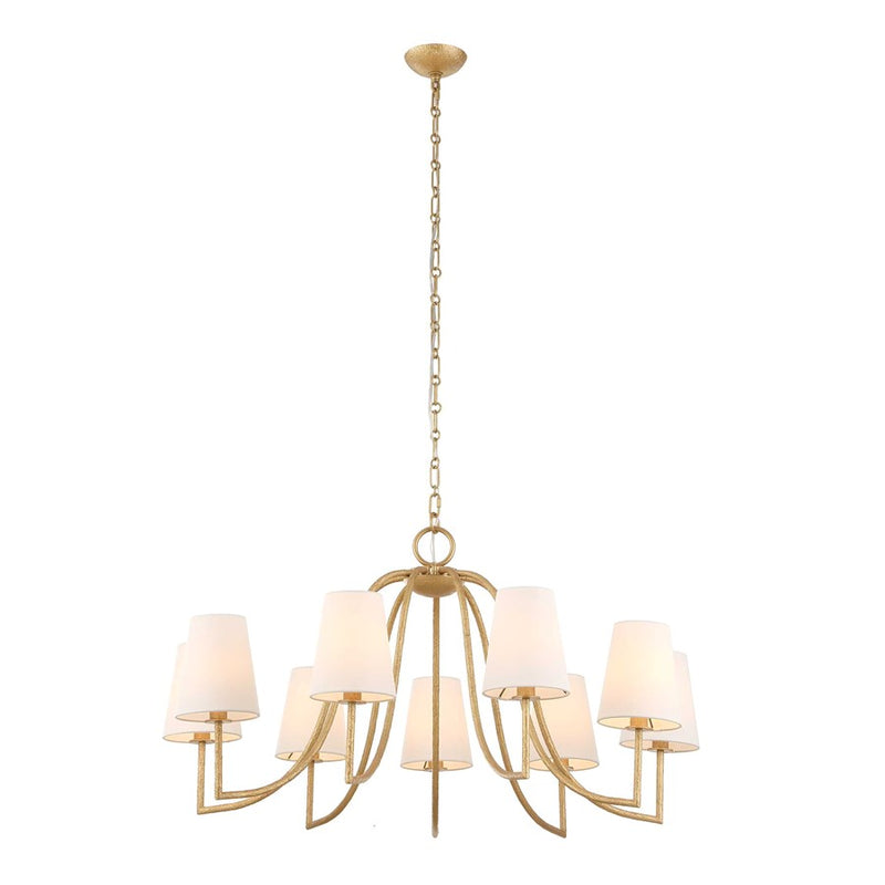 Uttermost Seville 9 Light Gold Chandelier