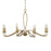 Uttermost Corella 8 Light Chandelier, Textured Soft Gold - 21400
