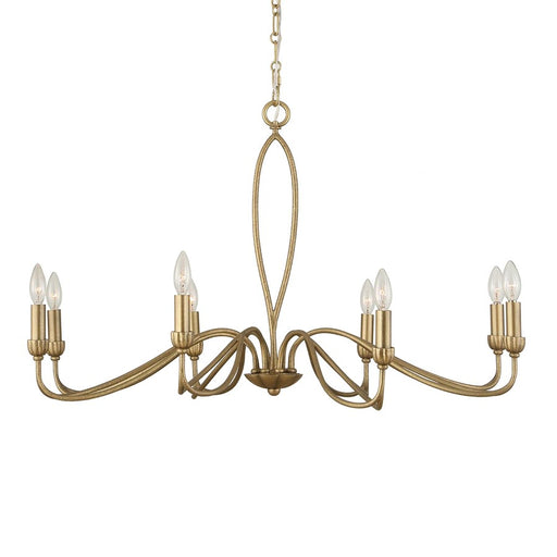 Uttermost Corella 8 Light Chandelier, Textured Soft Gold - 21400