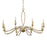 Uttermost Corella 8 Light Chandelier, Textured Soft Gold