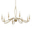 Uttermost Corella 8 Light Chandelier, Textured Soft Gold