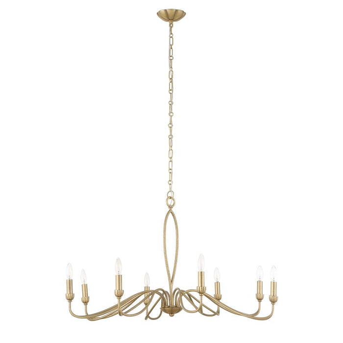 Uttermost Corella 8 Light Chandelier, Textured Soft Gold