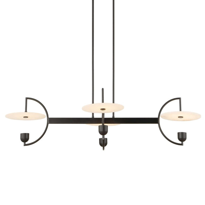 Uttermost Kyoto 4 Light Linear LED Chandelier, Matte Black - 21401