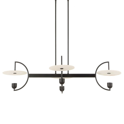 Uttermost Kyoto 4 Light Linear LED Chandelier, Matte Black
