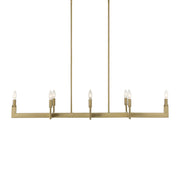 Uttermost Cordoba 8 Light Linear Chandelier, Natural Brass - 21403