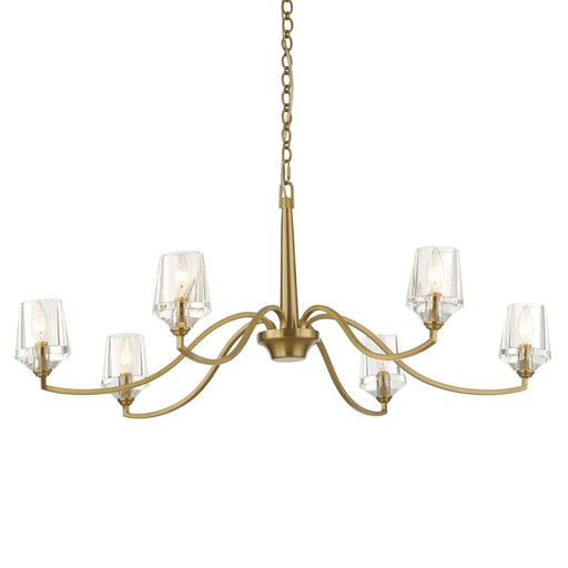 Uttermost Barcelona 6 Light Brass Chandelier, Natural Brass - 21404