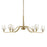 Uttermost Barcelona 6 Light Brass Chandelier, Natural Brass