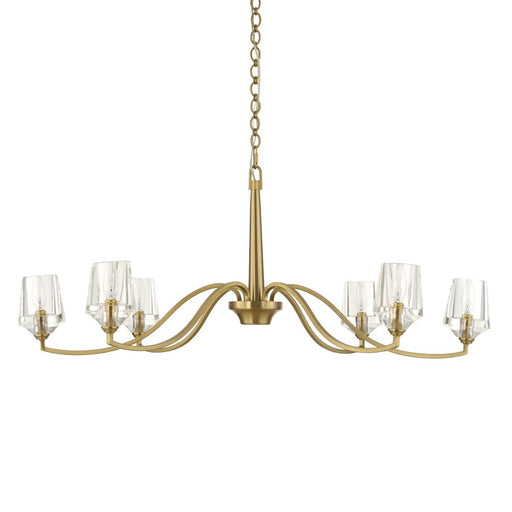Uttermost Barcelona 6 Light Brass Chandelier, Natural Brass