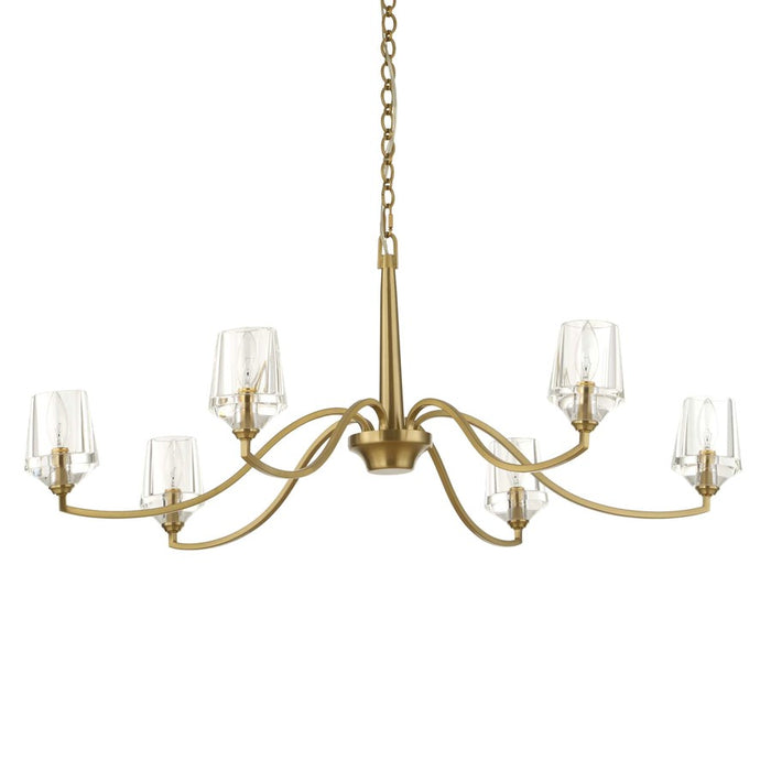 Uttermost Barcelona 6 Light Brass Chandelier, Natural Brass