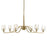 Uttermost Barcelona 6 Light Brass Chandelier, Natural Brass