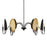 Uttermost Warwick 6 Light Matte Black Chandelier