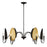 Uttermost Warwick 6 Light Matte Black Chandelier