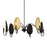 Uttermost Warwick 6 Light Matte Black Chandelier